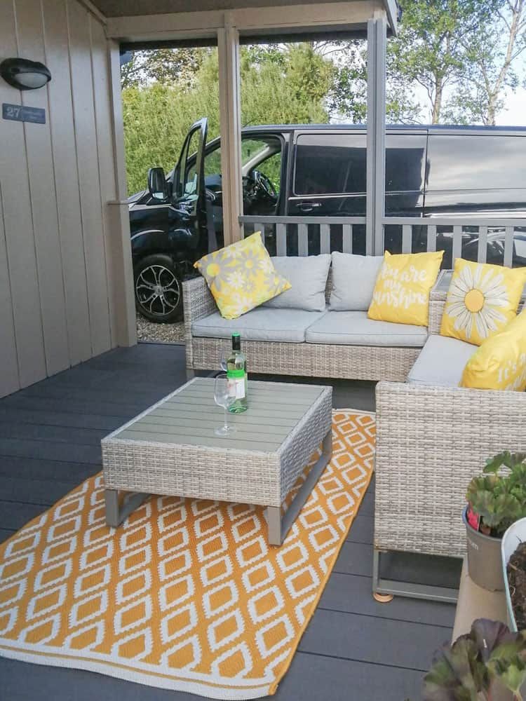 View of deck area